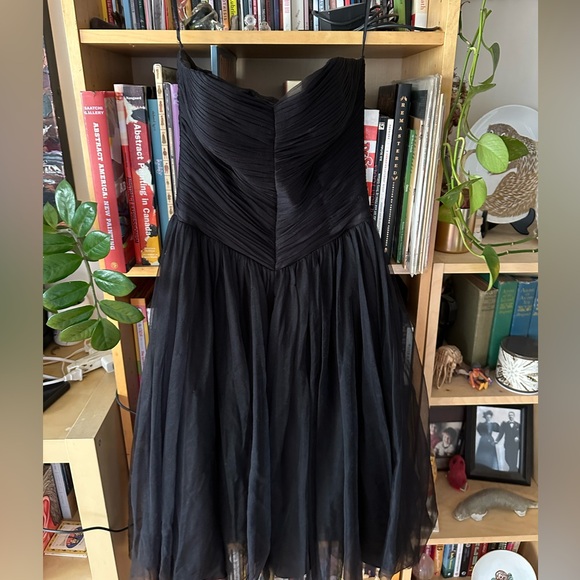 Unique Vintage Dresses & Skirts - Unique Vintage Black Tulle Cocktail Dress